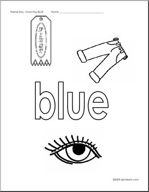 Coloring Pages: Blue
