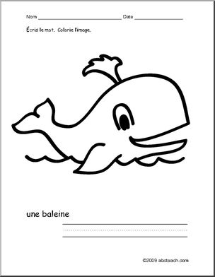 French: Colorie/Ãˆcris–baleine