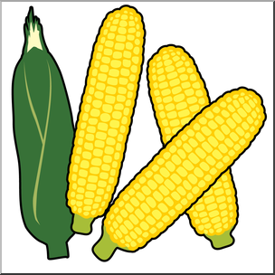 Clip Art: Corn 1 Color