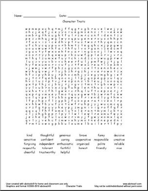 Counseling: Word Search (upper elem/middle)