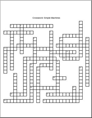 Crossword: Simple Machines (upper elem)
