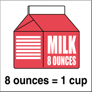 Clip Art: Weights & Measures: Cup Color