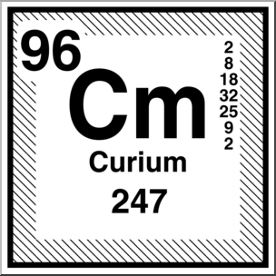 Clip Art: Elements: Curium B&W