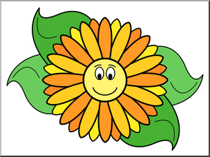 Clip Art: Cute Daisy Color 2