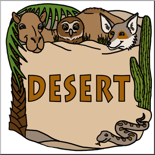 Clip Art: Biome Icons: Desert Color – Abcteach