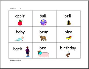 Sight Words- Nouns (with pictures) (1)’ Flashcards