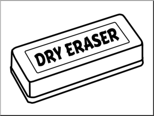 Clip Art: Dry Eraser B&W