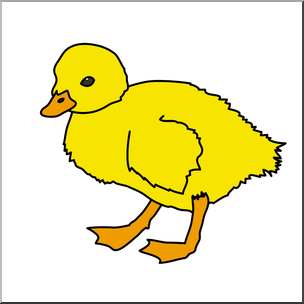 Clip Art: Duckling Color