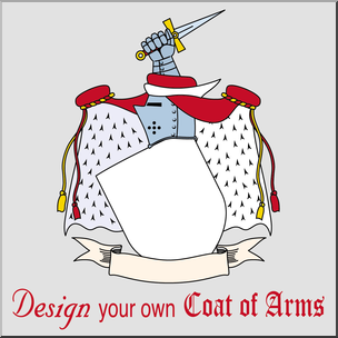 Clip Art: DYO Coat of Arms 2 Color