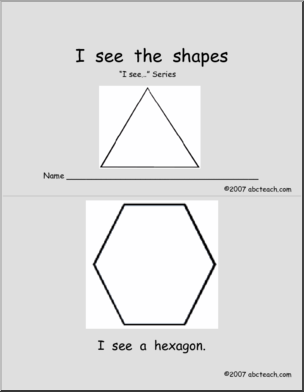 “I see… ” (shapes) Early Reader