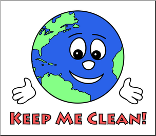 Clip Art: Reduce, Reuse, Recycle Logo 1 Color 1 – Abcteach