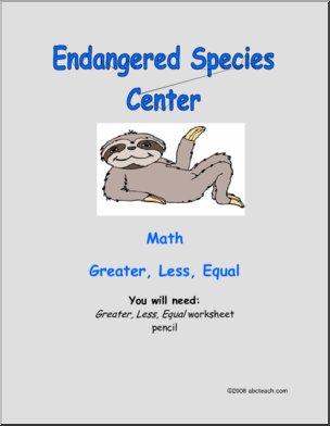 Endangered Animal Greater, Less, or Equal (primary) Learning Center