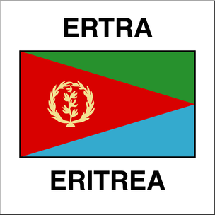 Clip Art: Flags: Eritrea Color