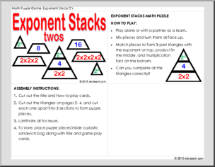 Math Puzzle: Exponent Stacks for Two’s