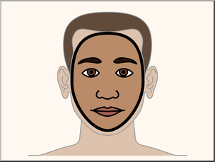 Clip Art: Parts of the Body: Face Color Unlabeled – Abcteach