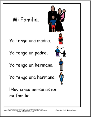 Spanish: Vocabulario – La familia (primary)