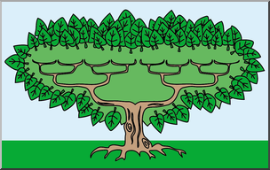 Clip Art: Family Tree 1 Color
