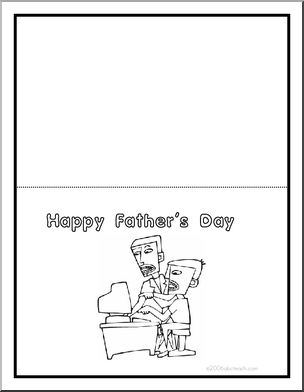 Greeting Card: Happy Father’s Day (computer)