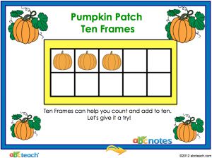 FlipChart Math – Pumpkin Ten Frames Interactive