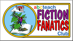 Clip Art: Fiction Fanatics Club Logo 1 Color