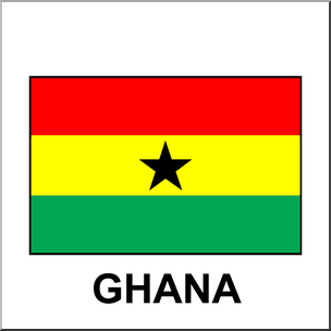 Clip Art: Flags: Ghana Color