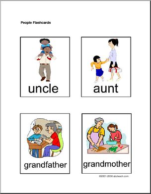 Flashcards: People (set 1) – Abcteach