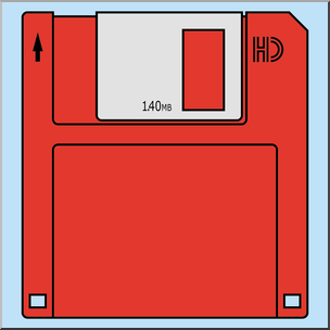 Clip Art: Floppy Disk Color