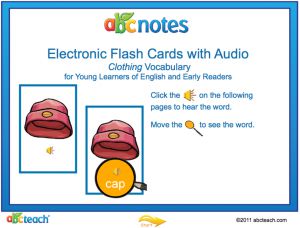 Interactive: Flipchart: ESL: Flashcards: Clothing–with audio