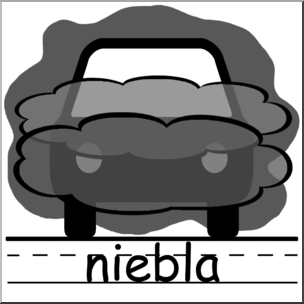 Clip Art: Weather Icons: Sleet B&W Labeled – Abcteach