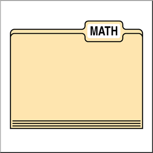 Folder Math Transparent Clip Art: Folders: Math Color – Abcteach