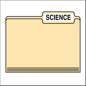Clip Art: Folders: Science Color