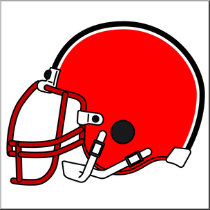 Clip Art: Football Helmet Color 1
