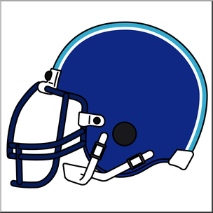 Clip Art: Football Helmet Color 2