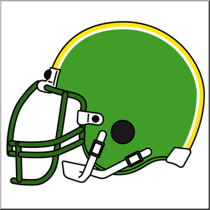 Clip Art: Football Helmet Color 3