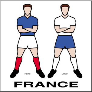 Clip Art: Men’s Uniforms: France Color