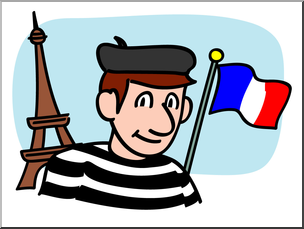 Clip Art: basic Words: French Color Unlabeled