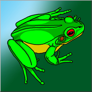 Clip Art: Frog 1 Color