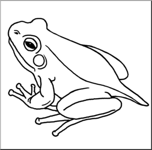 Clip Art: Froglet B&W