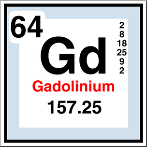 Clip Art: Elements: Gadolinium Color