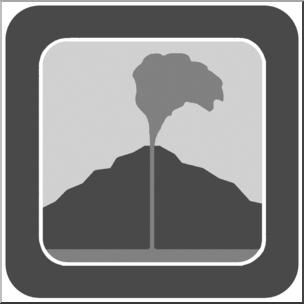Clip Art: Natural Resources: Geothermal Grayscale Unlabeled