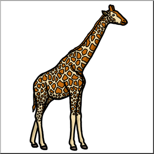 Clip Art: Giraffe Color 2 – Abcteach