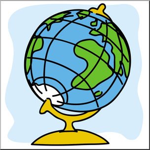 Clip Art: Globe Color – Abcteach