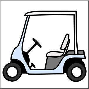 Clip Art: Golf Cart Color