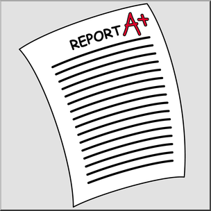 graded paper clipart
