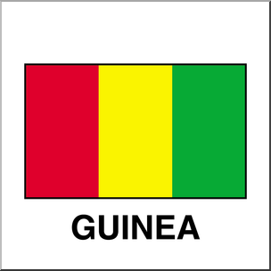 Clip Art: Flags: Guinea Color