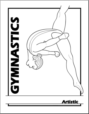 Clip Art: Gymnastics B&W