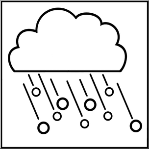 Clip Art: Weather Icons: Hail B&W Unlabeled