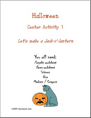 Learning Center: Halloween – Pumpkin pages