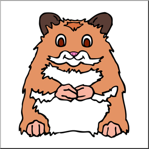 Clip Art: Cartoon Hamster Color