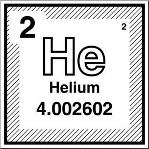 Clip Art: Elements: Helium B&W